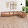 Gartenmöbel-Set 7-tlg. massives Zirbenholz honigbraun von vidaXL, Gartensets - Ref: Foro24-3083017, Preis: 384,43 €, Rabatt: %