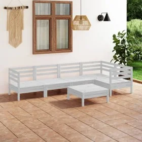 6-piece solid white pine wood garden furniture set by vidaXL, Garden sets - Ref: Foro24-3082703, Price: 305,31 €, Discount: %