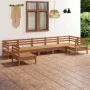 Gartenmöbel-Set 7-teilig aus massivem Kiefernholz honigbraun von vidaXL, Gartensets - Ref: Foro24-3082740, Preis: 379,35 €, R...
