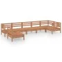 Gartenmöbel-Set 7-teilig aus massivem Kiefernholz honigbraun von vidaXL, Gartensets - Ref: Foro24-3082740, Preis: 379,35 €, R...