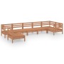 Gartenmöbel-Set 7-teilig aus massivem Kiefernholz honigbraun von vidaXL, Gartensets - Ref: Foro24-3082740, Preis: 384,43 €, R...