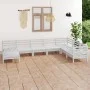 Gartenmöbel-Set 8-teilig aus massivem weißem Kiefernholz von vidaXL, Gartensets - Ref: Foro24-3082985, Preis: 392,55 €, Rabat...