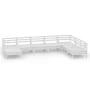 Gartenmöbel-Set 8-teilig aus massivem weißem Kiefernholz von vidaXL, Gartensets - Ref: Foro24-3082985, Preis: 392,55 €, Rabat...