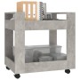 Schreibtischwagen aus betongrauem Sperrholz, 60 x 45 x 60 cm von vidaXL, Küchen - und Speisenwagen - Ref: Foro24-816604, Prei...