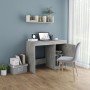 Betongrauer Sperrholzschreibtisch 100x50x76 cm von vidaXL, Schreibtische - Ref: Foro24-801800, Preis: 80,54 €, Rabatt: %