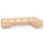 Gartenmöbel-Set 8-teilig aus massivem Kiefernholz von vidaXL, Gartensets - Ref: Foro24-3082984, Preis: 347,63 €, Rabatt: %