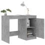 Betongrauer Sperrholzschreibtisch 100x50x76 cm von vidaXL, Schreibtische - Ref: Foro24-801800, Preis: 80,54 €, Rabatt: %
