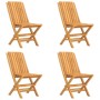 5-piece solid teak wood garden dining set by vidaXL, Garden sets - Ref: Foro24-3155036, Price: 427,93 €, Discount: %