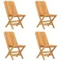 Juego de comedor para jardín 5 piezas madera maciza de teca de vidaXL, Conjuntos de jardín - Ref: Foro24-3155036, Precio: 421...