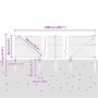 Valla de eslabones de cadena con postes Plateado 0.8 x 10 m