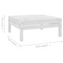 Gartenmöbel-Set 8-teilig aus massivem weißem Kiefernholz von vidaXL, Gartensets - Ref: Foro24-3082753, Preis: 397,70 €, Rabat...