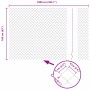 Valla de eslabones de cadena con postes Plateado 1.6 x 10 m