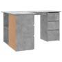 Eckschreibtisch aus grauem Beton-Sperrholz 145x100x76 cm von vidaXL, Schreibtische - Ref: Foro24-801093, Preis: 170,62 €, Rab...