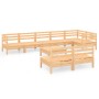Gartenmöbel-Set 9-teilig aus massivem Kiefernholz von vidaXL, Gartensets - Ref: Foro24-3082762, Preis: 389,58 €, Rabatt: %