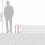 Valla de eslabones de cadena con postes Verde 0.4 x 10 m Acero