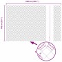 Valla de eslabones de cadena con postes Verde 1 x 10 m Acero