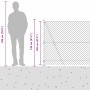 Valla de eslabones de cadena con postes Verde 1.2 x 10 m Acero