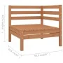 Garden furniture set 6 pieces solid honey brown pine wood by vidaXL, Garden sets - Ref: Foro24-3082725, Price: 317,07 €, Disc...
