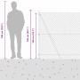 Valla de eslabones de cadena con postes Verde 1.4 x 10 m Acero