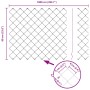 Valla de eslabones de cadena con postes Verde 0.6 x 10 m Acero