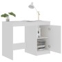 Weißer Sperrholzschreibtisch 100x50x76 cm von vidaXL, Schreibtische - Ref: Foro24-801796, Preis: 88,80 €, Rabatt: %