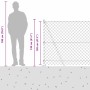 Valla de eslabones de cadena con postes Verde 1.2 x 10 m Acero