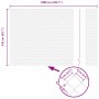 Valla de eslabones de cadena con postes Verde 1.5 x 10 m Acero