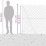 Valla de eslabones de cadena con postes Verde 1.5 x 10 m Acero