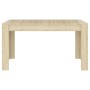 Sonoma Eichenfarbener Esstisch aus Sperrholz 140x74,5x76 cm von vidaXL, Küchen- und Esstische - Ref: Foro24-804205, Preis: 82...