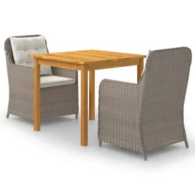 Brown 3-Piece Garden Dining Set by vidaXL, Garden sets - Ref: Foro24-3067724, Price: 360,37 €, Discount: %