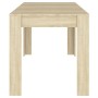 Sonoma Eichenfarbener Esstisch aus Sperrholz 140x74,5x76 cm von vidaXL, Küchen- und Esstische - Ref: Foro24-804205, Preis: 82...