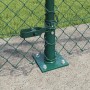Valla de eslabones de cadena con postes Verde 1 x 25 m Acero