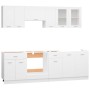 Achtteiliges Küchenmöbelset aus weißem Holzwerkstoff von vidaXL, Küchenschränke - Ref: Foro24-3067647, Preis: 500,73 €, Rabat...