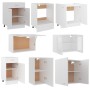 Achtteiliges Küchenmöbelset aus weißem Holzwerkstoff von vidaXL, Küchenschränke - Ref: Foro24-3067647, Preis: 500,73 €, Rabat...