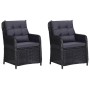 3-teiliges Garten-Esszimmerset schwarz von vidaXL, Gartensets - Ref: Foro24-3067725, Preis: 461,95 €, Rabatt: %