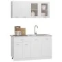 4-teiliges Küchenmöbel-Set aus Holzwerkstoff weiß von vidaXL, Küchenschränke - Ref: Foro24-3067655, Preis: 264,14 €, Rabatt: %