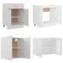 4-teiliges Küchenmöbel-Set aus Holzwerkstoff weiß von vidaXL, Küchenschränke - Ref: Foro24-3067655, Preis: 264,14 €, Rabatt: %