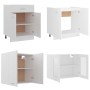 4-teiliges Küchenmöbel-Set aus Holzwerkstoff weiß von vidaXL, Küchenschränke - Ref: Foro24-3067655, Preis: 270,54 €, Rabatt: %