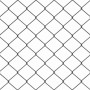 Valla de eslabones de cadena con postes Gris 1.6 x 10 m Acero