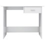Escritorio de aglomerado blanco brillante 100x50x76 cm de vidaXL, Escritorios - Ref: Foro24-800555, Precio: 61,01 €, Descuent...