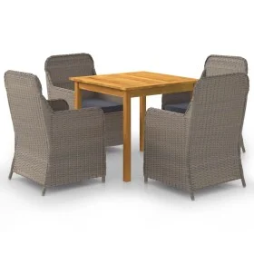 Garden dining set 5 pieces brown by vidaXL, Garden sets - Ref: Foro24-3067727, Price: 634,35 €, Discount: %