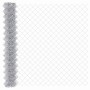 Valla de eslabones de cadena con postes Plateado 1.6 x 10 m