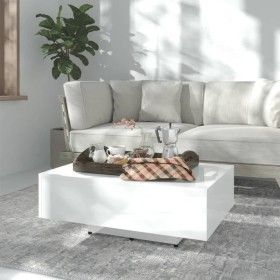 Couchtisch aus weiß glänzendem Sperrholz 85x55x31 cm von vidaXL, Couchtisch - Ref: Foro24-803386, Preis: 66,77 €, Rabatt: %