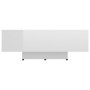 Couchtisch aus weiß glänzendem Sperrholz 85x55x31 cm von vidaXL, Couchtisch - Ref: Foro24-803386, Preis: 66,77 €, Rabatt: %