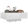 Couchtisch aus weiß glänzendem Sperrholz 85x55x31 cm von vidaXL, Couchtisch - Ref: Foro24-803386, Preis: 66,77 €, Rabatt: %