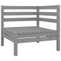 Gartenmöbel-Set 8-teilig aus massivem grauem Kiefernholz von vidaXL, Gartensets - Ref: Foro24-3083021, Preis: 417,67 €, Rabat...