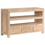 Mueble para TV madera maciza acacia marrón claro 90x30x55 cm