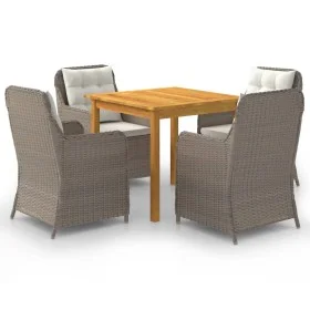 Brown 5-piece garden dining set by vidaXL, Garden sets - Ref: Foro24-3067728, Price: 597,66 €, Discount: %