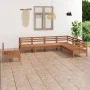 Gartenmöbel-Set 7-teilig aus massivem honigbraunem Kiefernholz von vidaXL, Gartensets - Ref: Foro24-3083037, Preis: 379,37 €,...