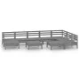 Gartenmöbel-Set 10-teilig aus massivem grauem Kiefernholz von vidaXL, Gartensets - Ref: Foro24-3083031, Preis: 508,03 €, Raba...